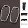 Zinc Alloy Car Key Case For Jac Js8 Sehol Qx X8 A7 E10X Js6 Sei 6 Prosol Qx Remote Cover Shell Keychain Holder Auto Accessories