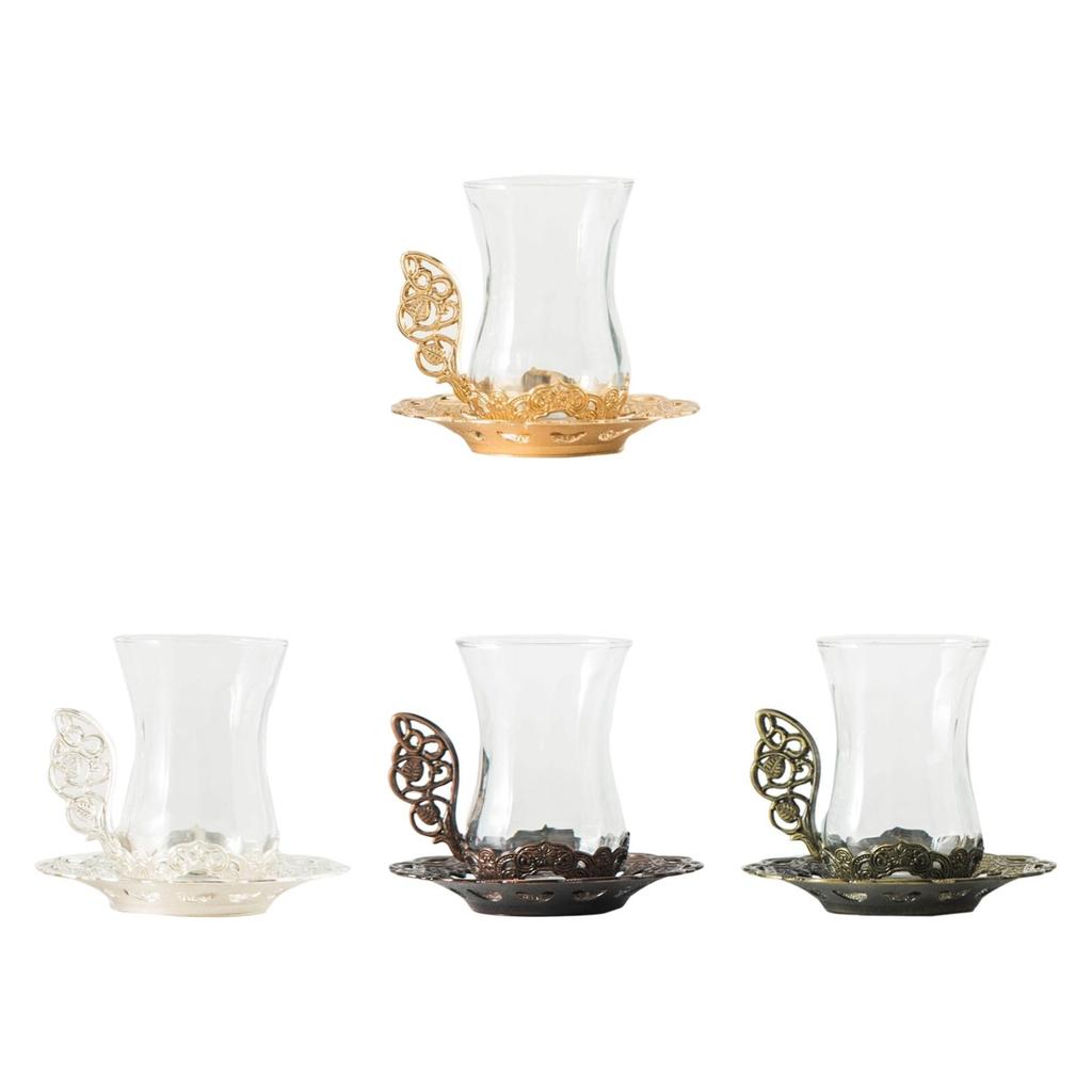 Flower Tea Cup Enamels Handmade Glass Coffee Cup for Mom Mothers Day Teacher