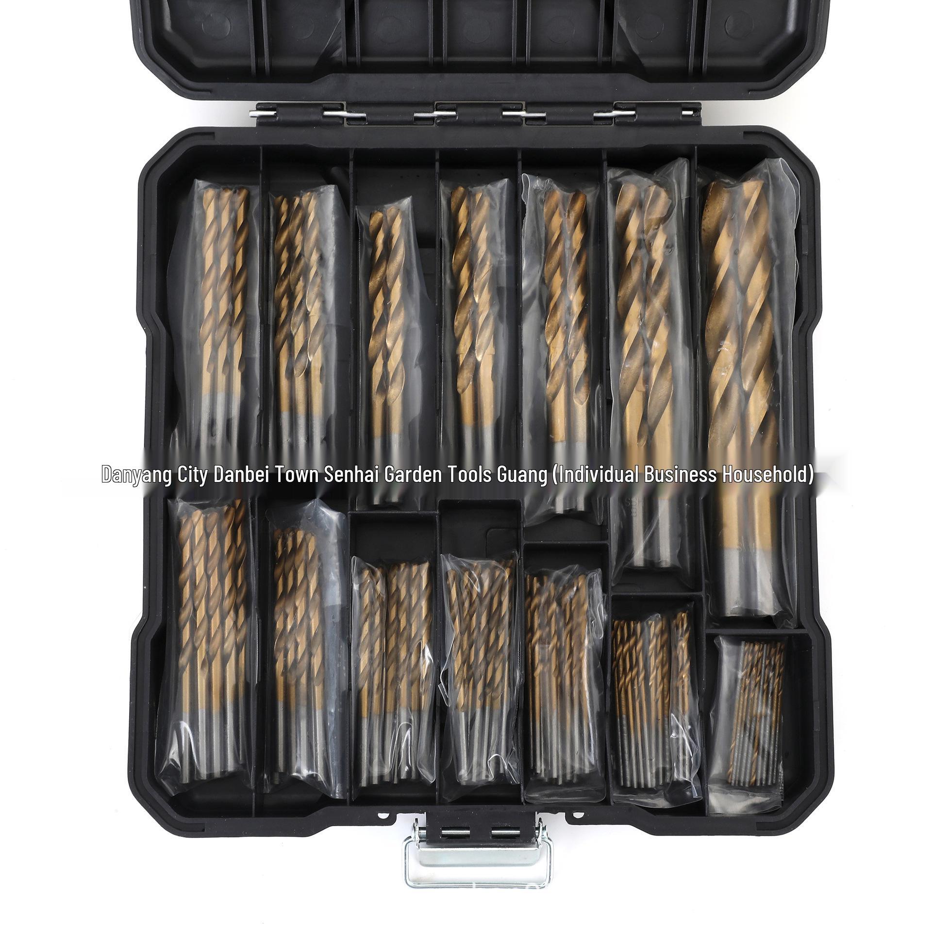

99-Piece Titanium-Plated Twist Drill & Hole Opener Set for Woodworking & Steel