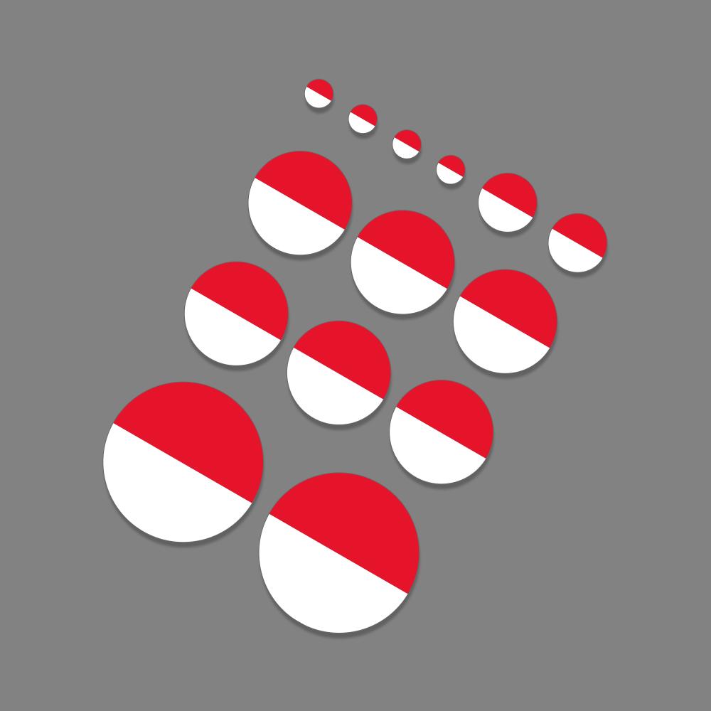 Various Polish Flag Styling Sticker Graphics I Love Poland National Country Decor Decal Vinyl Window Body Cover Auto Accessories 1 set