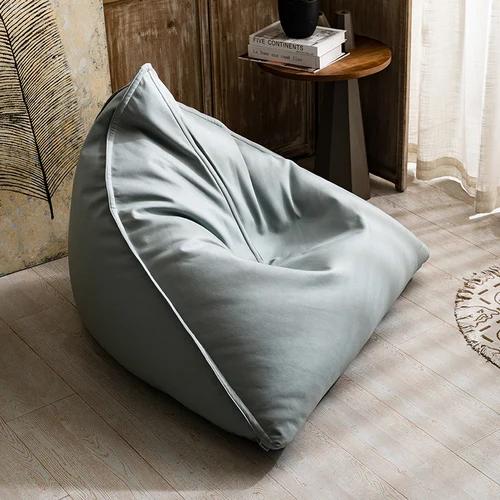 Japanese Lazy Sofa Tatami Bean Bag Balcony Lying Light Luxury Leather Children's Reading Single Chair
