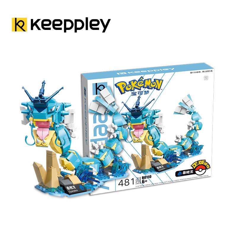 Keeppley Greninja Pokemon Bausteine Charizard Mewtu Turtok Montage 3D Modell Garados Mini Stein Figur Spielzeug für Kinder