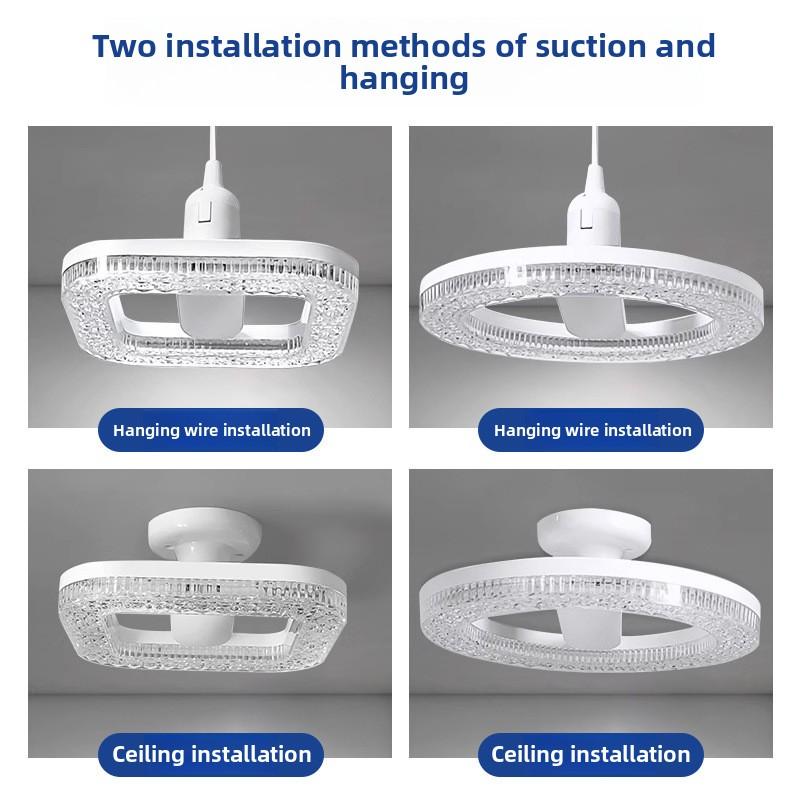 Wide Pressure 85V-265V Acrylic E27 Screw Round Square Energy-saving Led Bulb