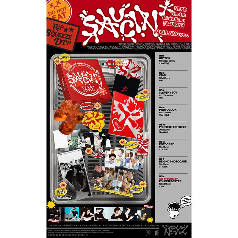 [Pre-order]NEXZ - 4TH MINI ALBUM [SAUCIN] MALLANG Ver. (Online Benefit)