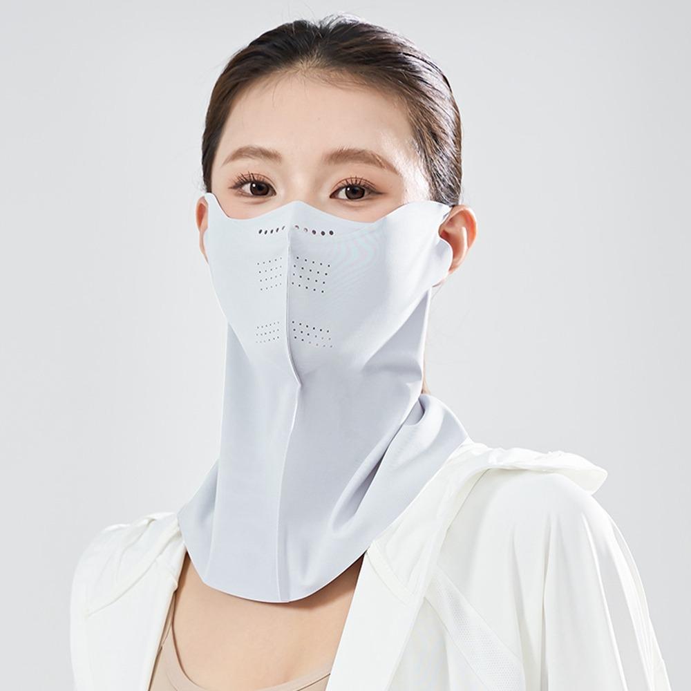 Sunscreen Face Scarf Sunscreen Mask Face Mask Face Gini Mask Adjustable Ice Silk Mask  Sports