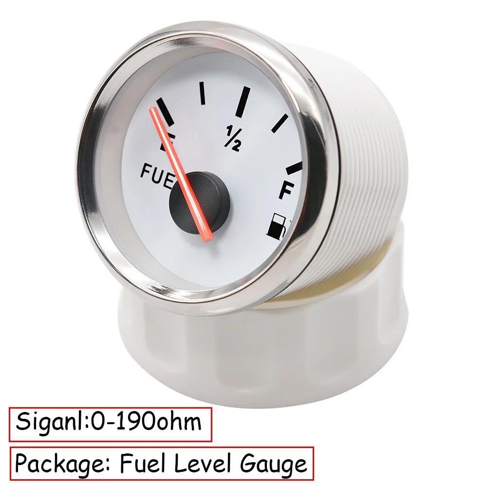 52-миллиметровый указатель уровня топлива с датчиком уровня топлива  150MM 200MM 250MM 400MM 500mm 0-190ohm Индикатор уровня топлива в баке для масла и жидкости WS 0-190Ohm