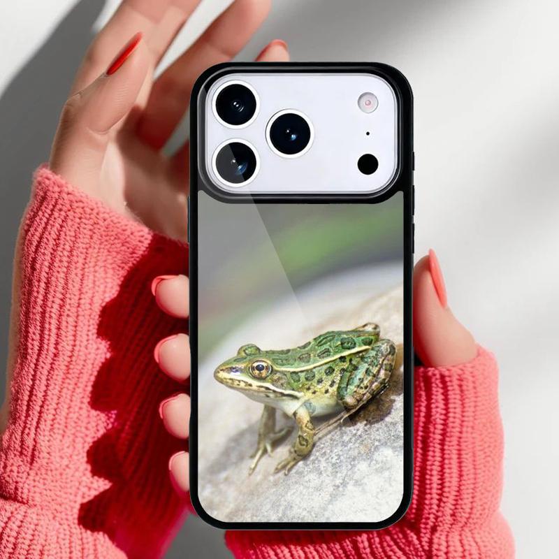 

Чехол для телефона Зеленая лягушка Wildlife для iPhone 17 16 15 14 13 Pro Max Задняя крышка для 12 11 Pro Coque iPhone 11
