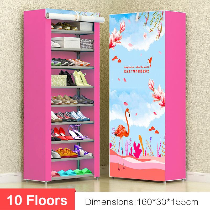 Discount store sales 10 Layer Shoe Storage Organizer Cover