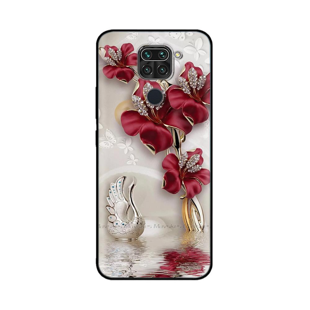 Cute Panda Back Cover For Redmi Note 9 Case For Xiaomi Redmi Note 9 Cases Note9 Soft Liquid Silicone Full Coverage Phone Case