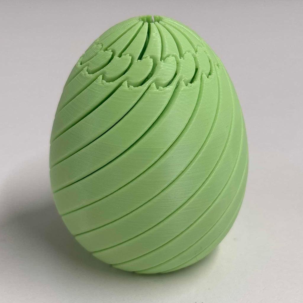 Twisty Fidget Egg 3D Printed Slippery Egg Fidget Easter Egg Toys Basket Stuffers Rotating Fidget Puzzle Toy For Stress Relief