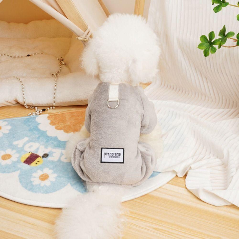 Soft Winter Dog Jumpsuit Thicken Dogs Cold Weather Clothes  For Dogs Puppy Cats