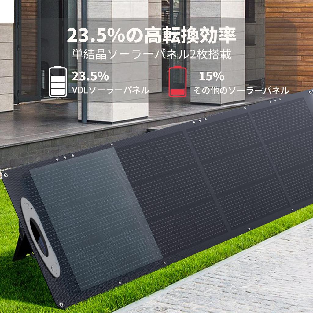 VDL 200W Solar New Monocrystalline Solar High Conversion MC4 Portable Power Charger 20V IP67 with Foldable Ideal for Outdoor Disaster Energy and Power