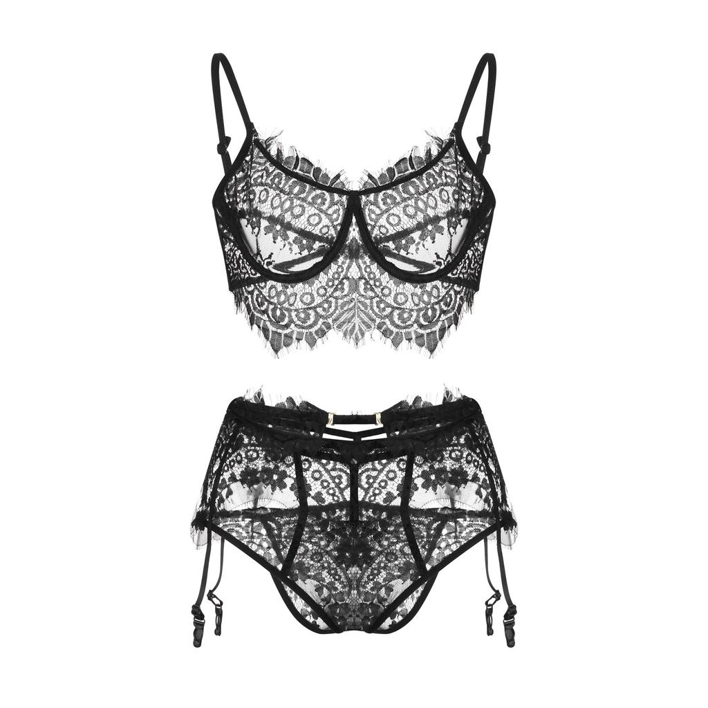 New Sexy Fashion Lace  Lingerie  Underwear Sleepwear G-string  Pajamas Garter