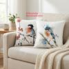 1/4pcs Bird-Patterned 2d Flat Printed Pillowcases Sofa Cushion Cover Home Bedroom Room Decoration