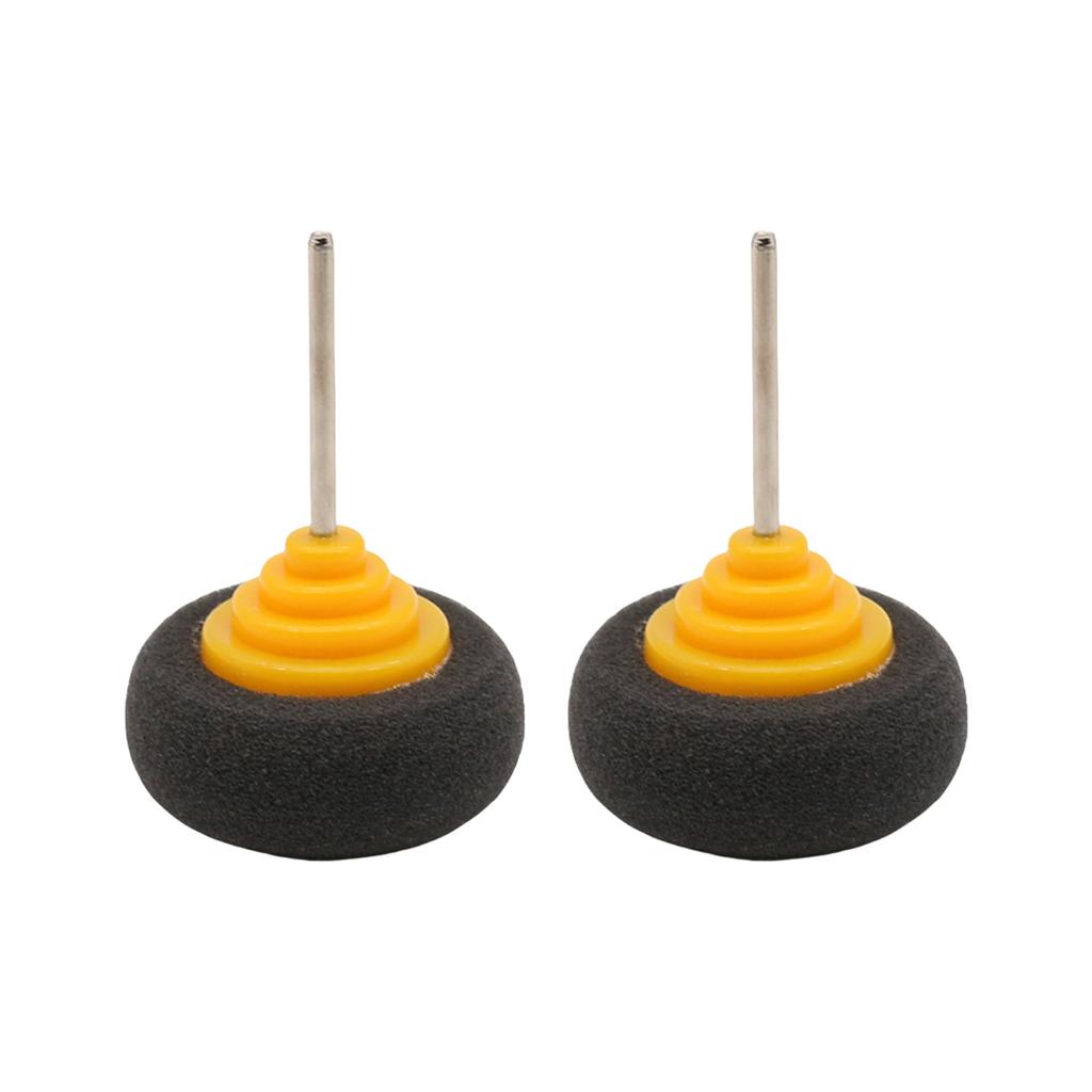 Pack mit 2 Hochdichte Schwamm-Polierpads für Autoräder und Oberflächen Bohraufsatz für Autopflege Präzise Arbeit