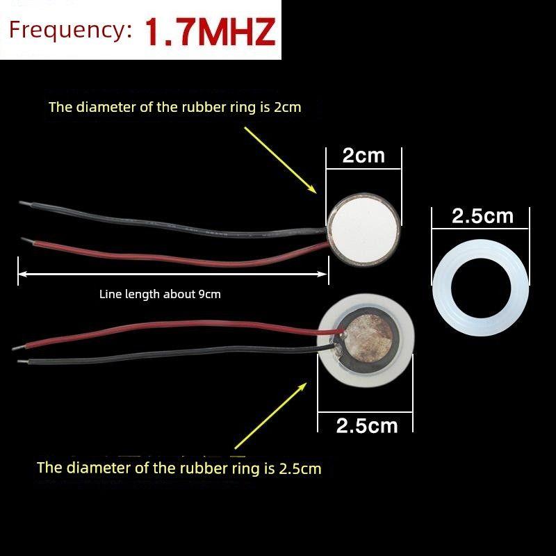 

Factory Direct Sales Ultrasonic Nebulizer Piece 16 Mm-1.7M2. 4 M3M Ceramic Transducer Humidifier for Aroma Diffuser