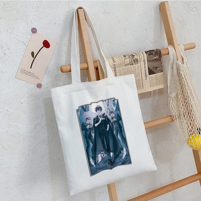 Frauen Tasche Bungo Stray Dog Japanische Anime Canvas Tasche Harajuku Frauen Shopper Tasche Große Kapazität Cartoon Mode Y2K Schulter Tasche