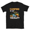 Camping Is My Therapy Vintage Design Camping Novelty T-Shirt