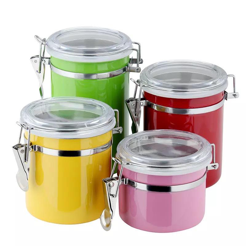 Cutie de etanșare din oțel inoxidabil pentru prospețime: Ideal pentru Lapte Praf, Cafea, Ceai și Altele