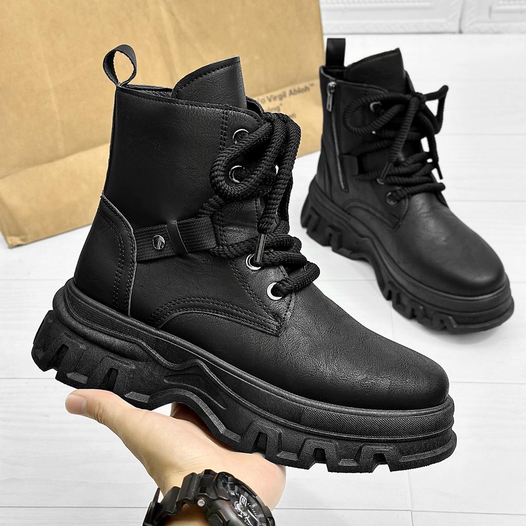 Nejnovější nejprodávanější motocyklové boty britského stylu vysoké retro pánské módní ležérní boty vysoce kvalitní pánská obuv