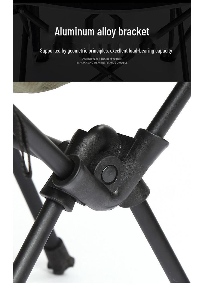 Ultra-Light Aviation Aluminum Moon Chair: Folding Parent-Child Model for Beach, Art, Fishing, Camping, and Leisure