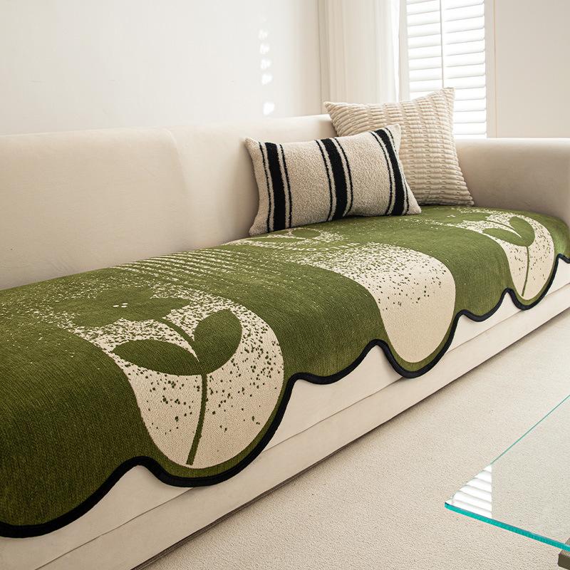 Special-shaped Non-slip Four-season Universal Sofa Cushion, Straight Row, Advanced Sense 2024 New Irregular One-piece Sofa Cushion