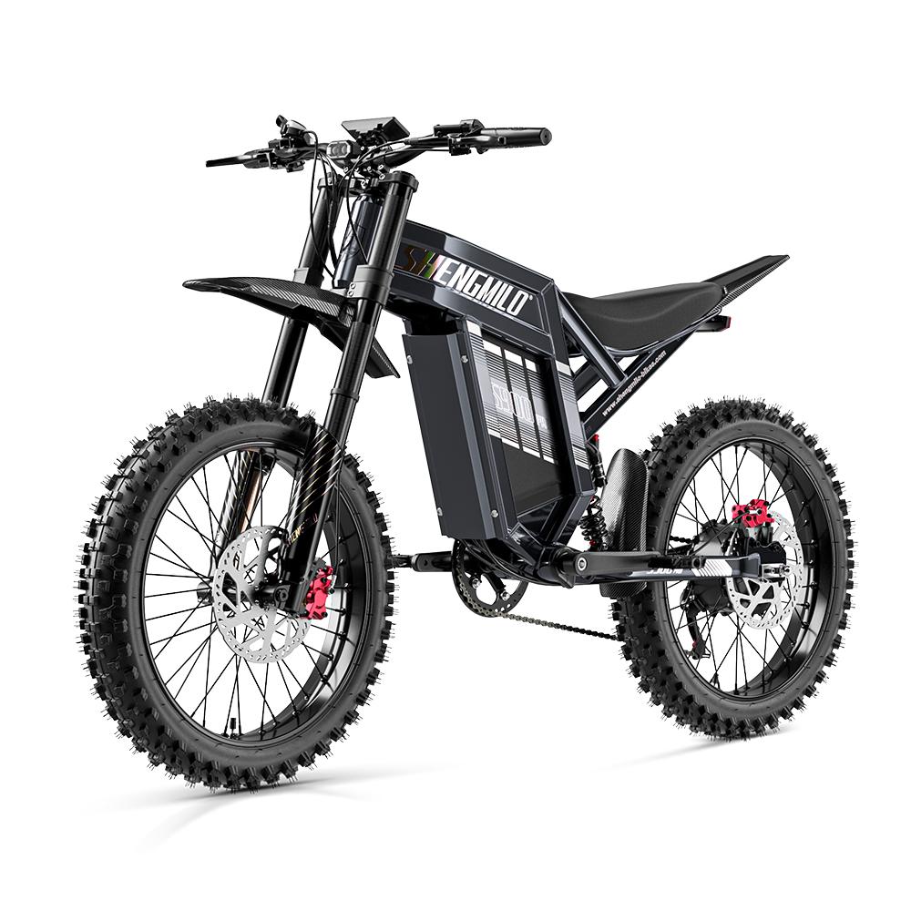 Shengmilo S900 Pro Moteur 3000W Vélo Électrique Adulte Niveau 7 Shimano Vélo Électrique Homme Batterie 60V35AH VTT Électrique Vélo Électrique 19" Pneu