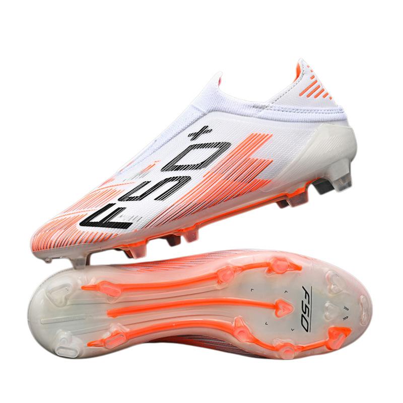 Seamless fly-woven football shoes men's low-top spikes and broken nails competition youth students children's training sports shoes