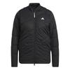 Adidas Golf Women's Long Sleeve Full-Zip Golf Jacket with a Big Adidas Logo and Insulated Pad, Black, Size J/M