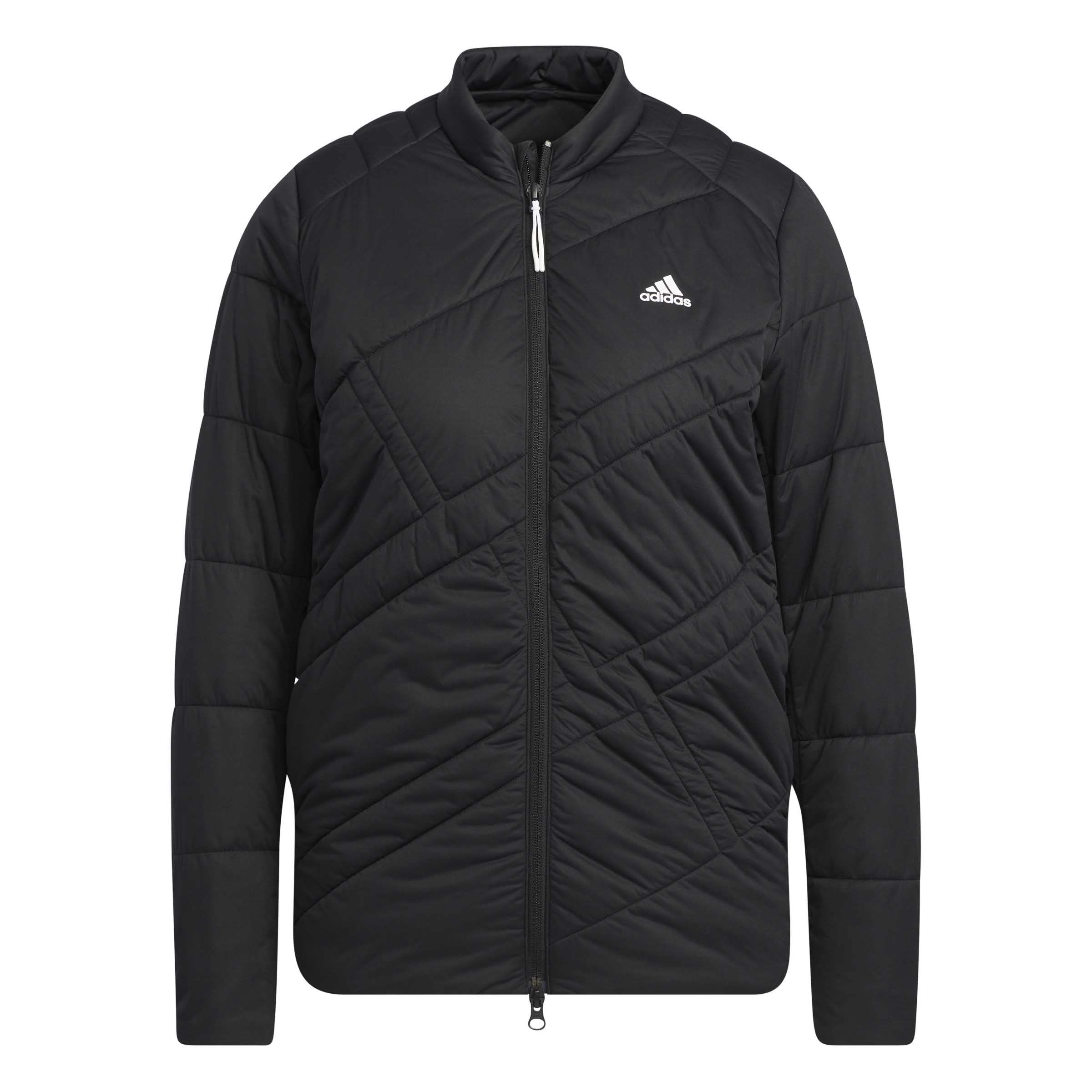 

Adidas Golf Women s Long Sleeve Full-Zip Golf Jacket with a Big Adidas Logo and Insulated Pad, Black, Size J/M
