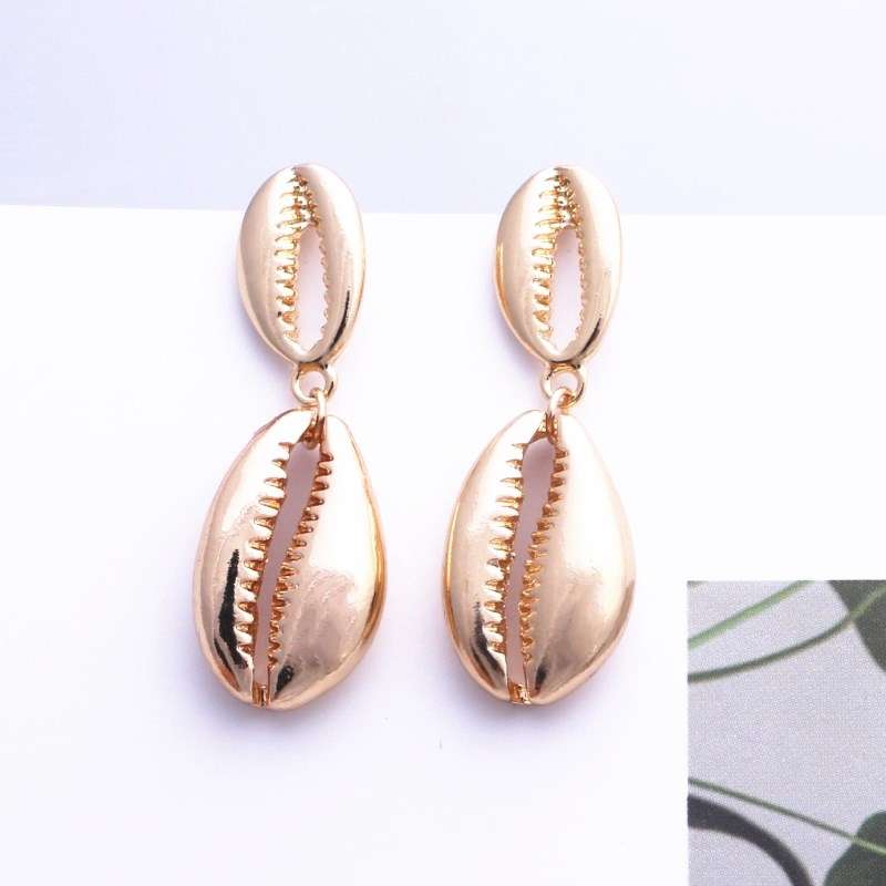 

Imitation Shell Pendants Women s Hanging Earrings Irregular Simulated Pearls Pink Blue Fashion Trendy Vintage Dangle Earrings