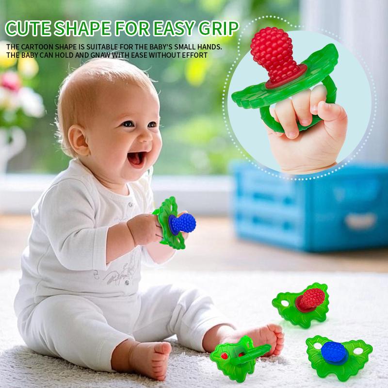 Cartoon Silicone Baby Teething Gel, Anti-Bite Baby Chew Teeth Stick, Teeth Stabilizer, Pacifier, Bite Fun