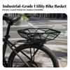 Bike Rear Basket Secure Long-Lasting for Commuters