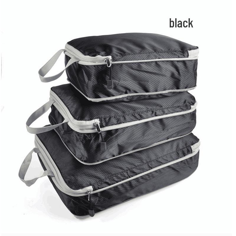 Popular Travel Storage Bag Set: 3-Piece Waterproof, Compressible Clothes Organizers