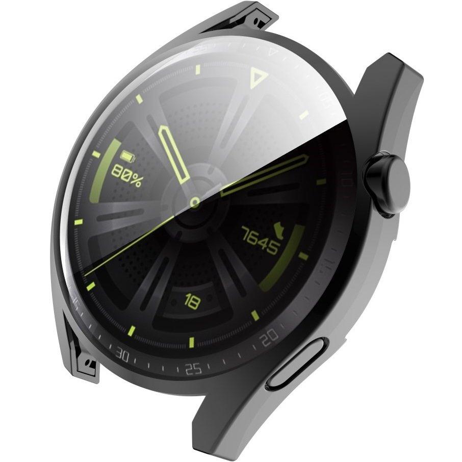 2in1 Case with Screen Protector for Huawei Watch GT 3 46mm, Black
