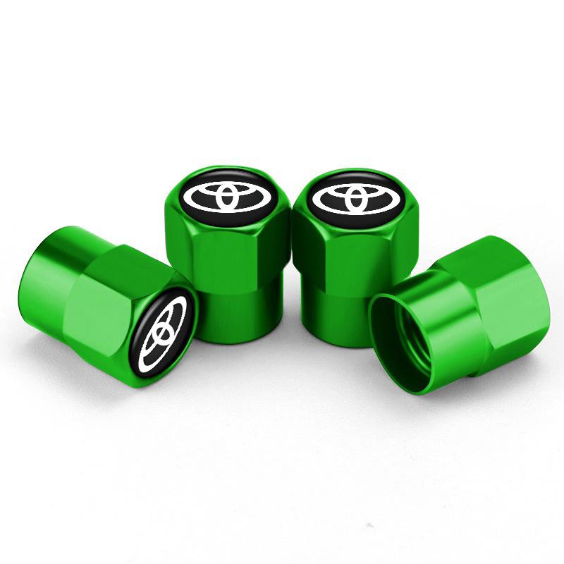 4Pcs Car Wheel Tire Valve Stem Caps For Toyota chr Corolla Camry rav4 Yaris hilux prius avensis auris Prado fortuner Accessories
