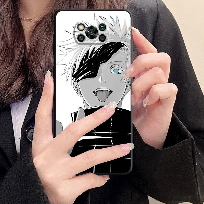 Silikon Handyhülle für Samsung Galaxy S23 S22 S20 S21 Note 20 Ultra 10 Plus 8 9 Niedliche Cartoon Jujutsu Kaisen Hüllen Taschenhülle