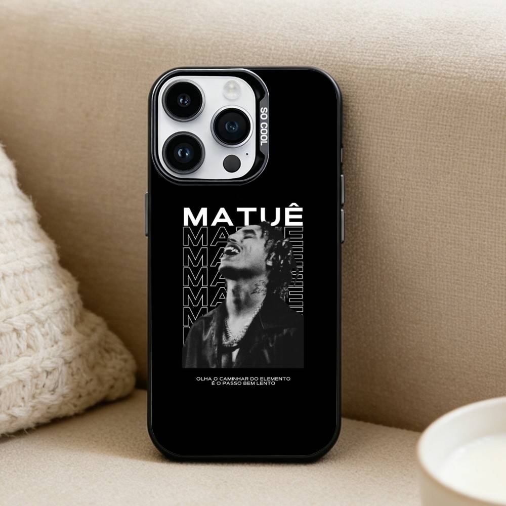 

Rapper M-Matue 333 Album Phone Case For iPhone17, 16,15,14,13,12 Pro Max Black Candy Matte Shockproof Cover iPhone15