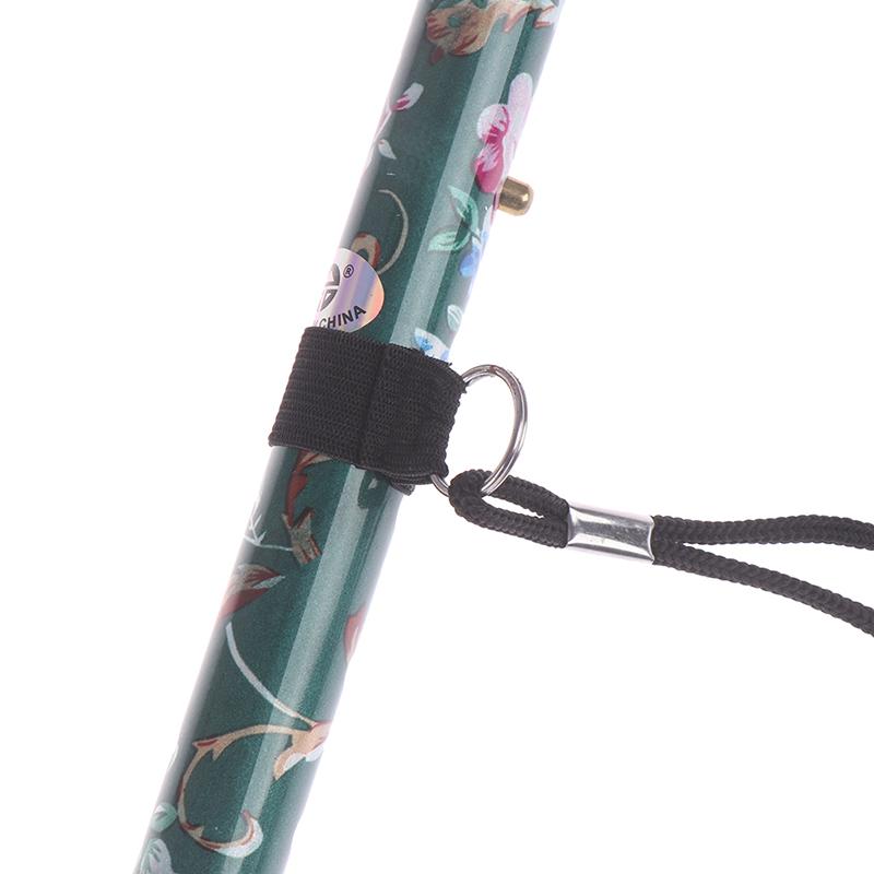 1Pc Aluminum Alloy Five-Section Folding Cane T Handlebar Safety Walking Stick