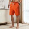 Men Shorts Elastic Waistband Drawstring Design Summer Sport Pants with Pockets Quick Drying
