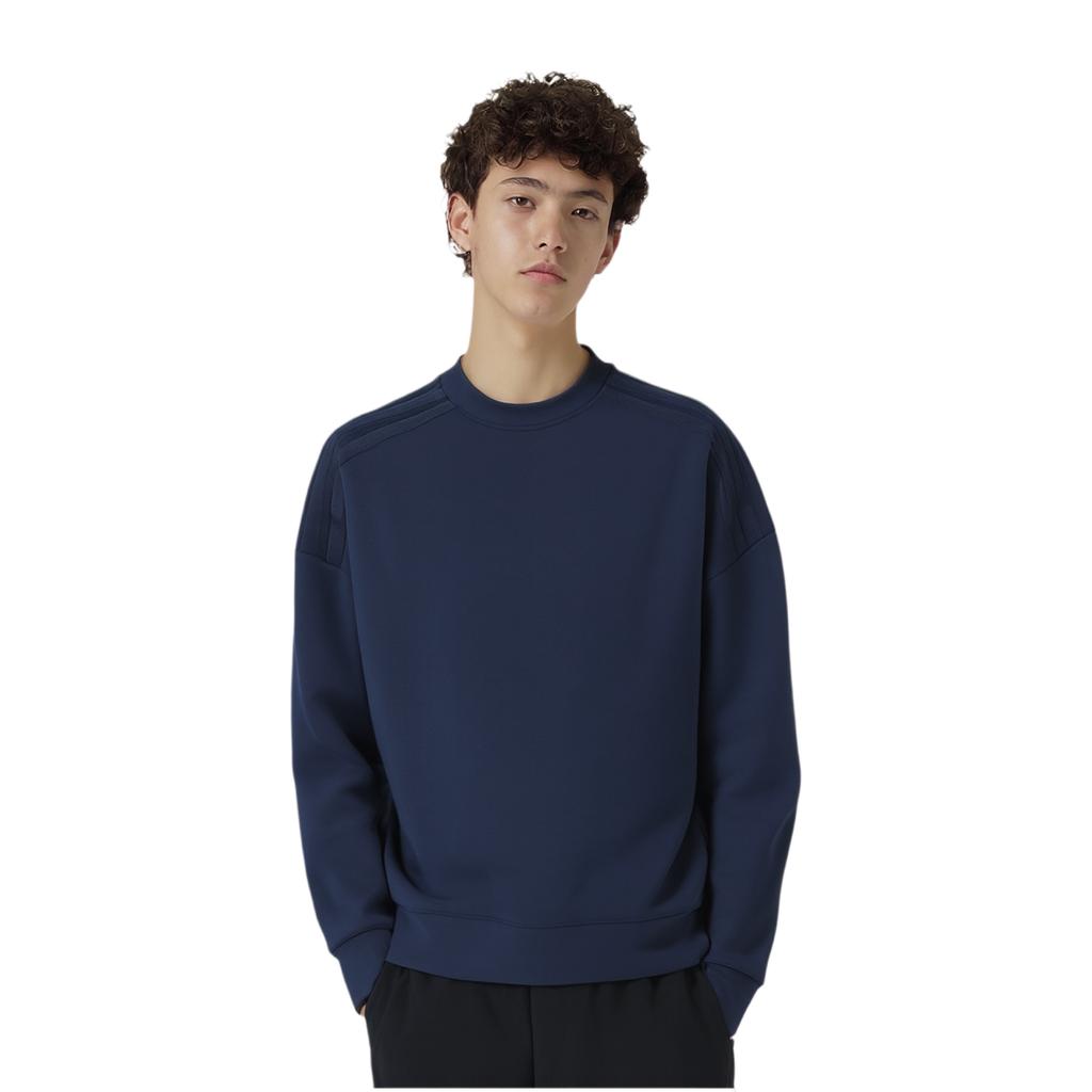 Adidas Logo Long Sleeve Sweatshirt Men Sweatshirt Navy-Blue JF4876