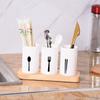 White Chopsticks Storage Rack High-grade Flatware Organizer Chopstick Storage Holder  for Kitchen