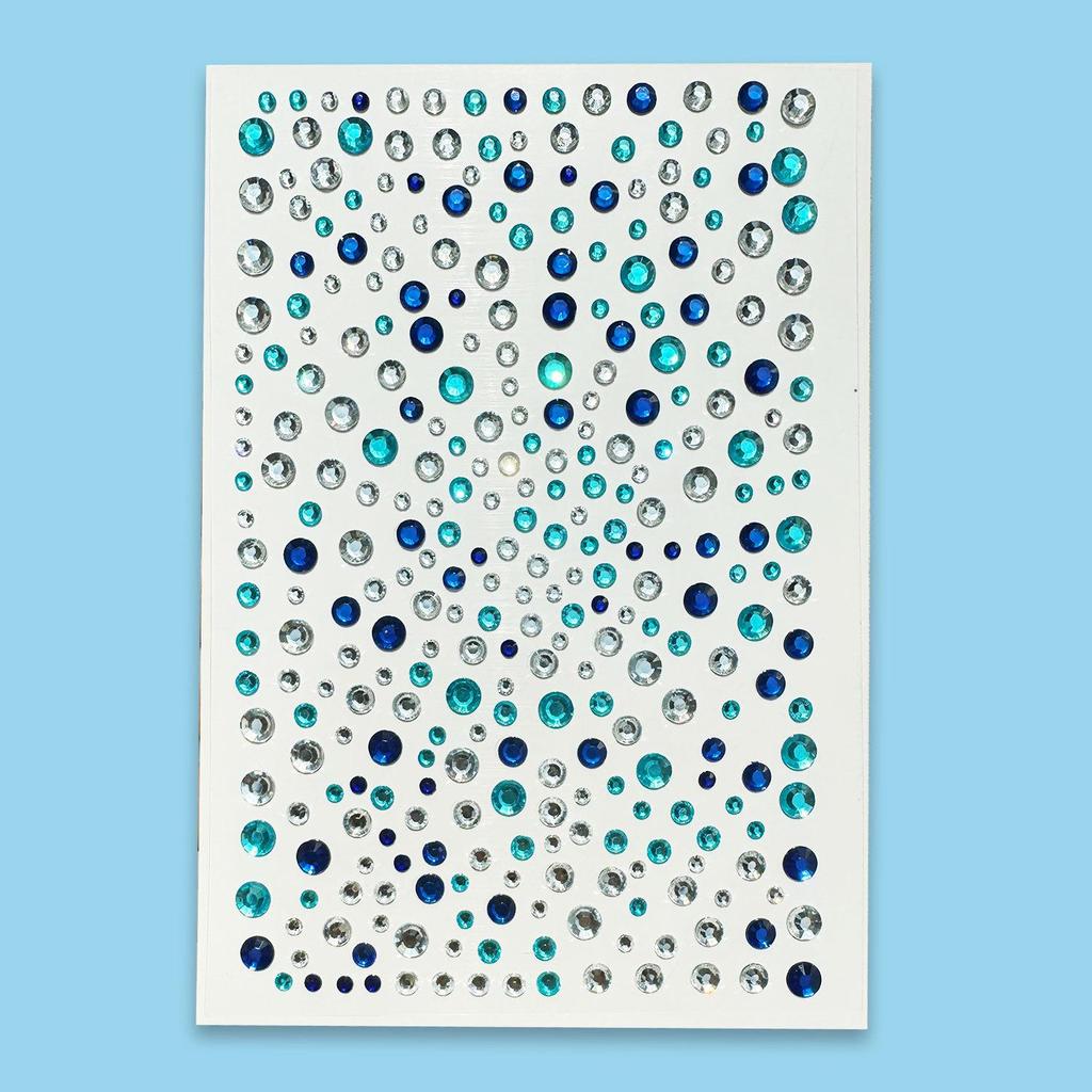 Sternenförmige Selbstklebende Acryl-Diamant-Aufkleber: Mehrere Größen für DIY-Gesichts-Make-up & Nägel