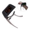One Handed Quick Change Metal Capo Tuner Gear Accessory for Guitar Bass(Bronze)