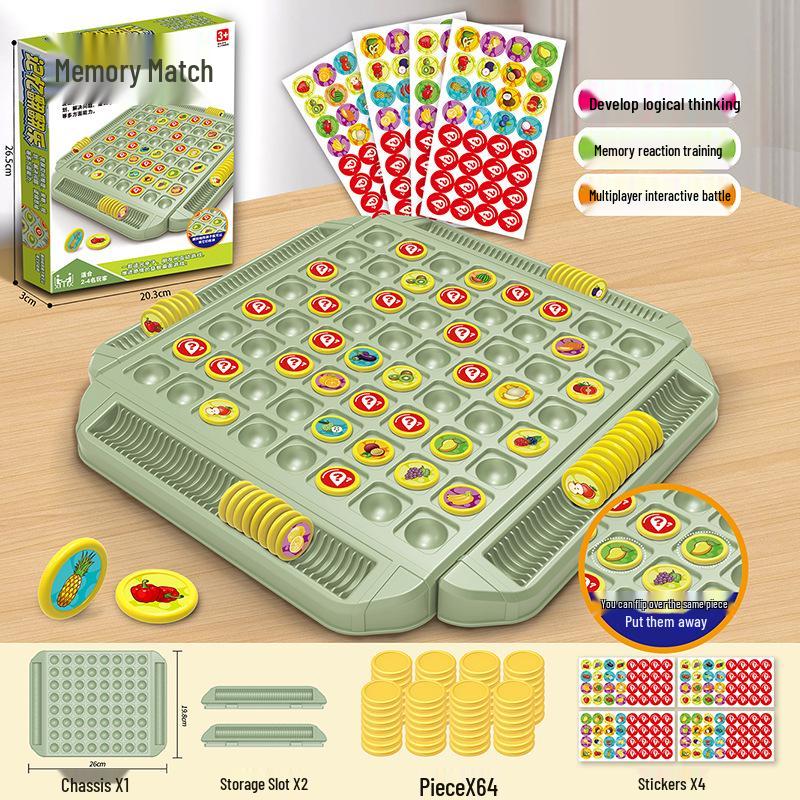 

Cross-border Memory Flip Game: Interactive Parent-Child Tabletop Battle with Multiplayer Fruit Matching Fun and Educational Value