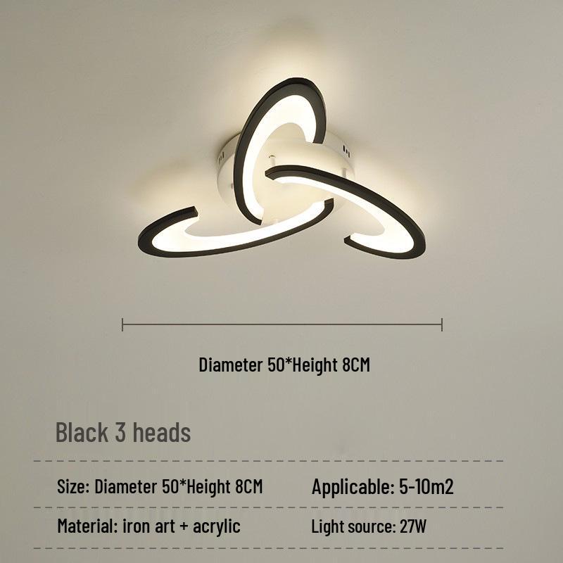Cross-Border LED Creative Ceiling Light for Living Room & Bedroom - Modern, Simple, Acrylic Design
