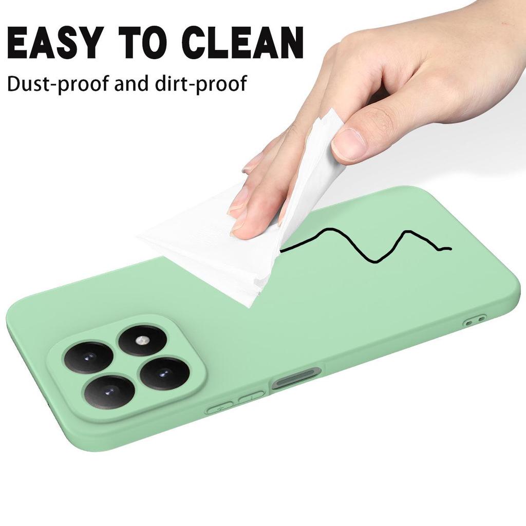 Potrivit pentru Xiaomi 17 ProMax: Husă de protecție moale din silicon lichid, Culoare solidă, Design simplu