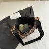 Vintage Leopard Hobos Shoulder Bags for Women Sports Versatile Portable Ladies Crossbody Bag Large Capacity Femlae Handbag Tote