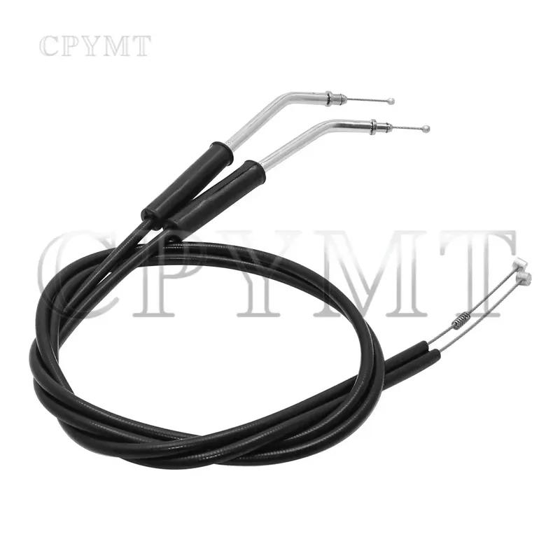 Fit For Harley Motorcycle Black Lengthened Throttle Cable Wires Clutch Cable Sportster Road King Iron XL 883 N/L XL1200 X/ V/C/T