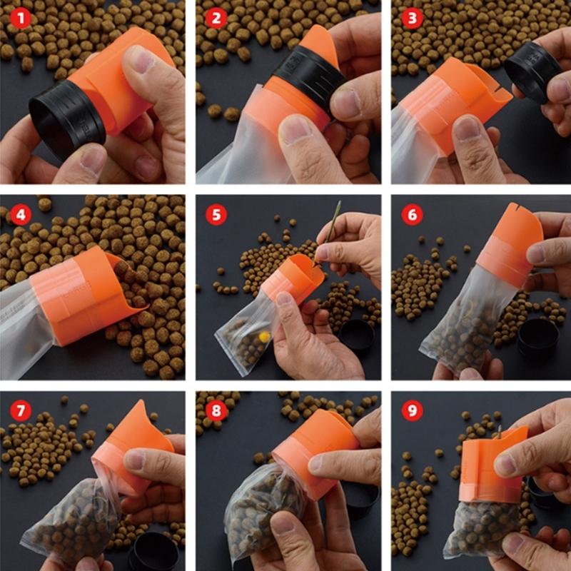 20Pcs None Residues Fishing Lures Bag Quick Dissolving Baits Feeder Water Soluble Fishing Bag Fishing Accessories